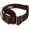 Country Brook Petz® 1 1/2 Inch Buffalo Plaid Martingale Dog Collar