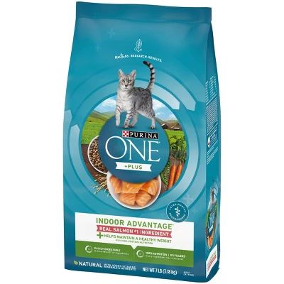 Purina ONE Indoor Advantage Real Salmon Dry Cat Food 5 Purina ONE Indoor Advantage Real Salmon Dry Cat Food - Image 5