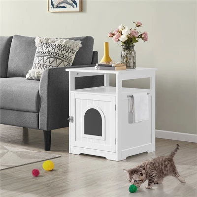 Yaheetech Decorative Cat Litter Box Enclosure 1 Yaheetech Decorative Cat Litter Box Enclosure