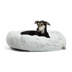 Best Friends By Sheri Donut Shag Frost Dog Bed - Off-White -PawHut Store GUEST 4836d870 e3e6 4bb4 83f6 f97719496403