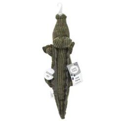 Luvable Friends Dog Plush Squeaker Pet Toy, Crocodile, One Size