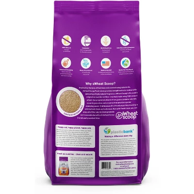SWheat Scoop Fresh Linen Clumping Natural Cat Litter - 15lbs 1 SWheat Scoop Fresh Linen Clumping Natural Cat Litter - 15lbs
