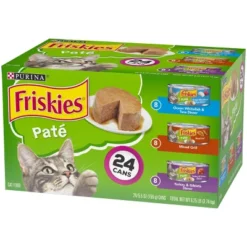 Purina Friskies Paté Wet Cat Food Fish, Tuna, Mixed Grill & Turkey - 5.5oz/24ct Variety Pack -PawHut Store GUEST 4aab3f07 d415 4949 b137 6d10424f5ea2