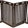 Arf Pets 31.5" Tall Freestanding Folding Dog Gate With Door