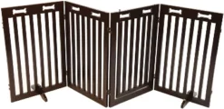 Arf Pets 31.5" Tall Freestanding Folding Dog Gate With Door
