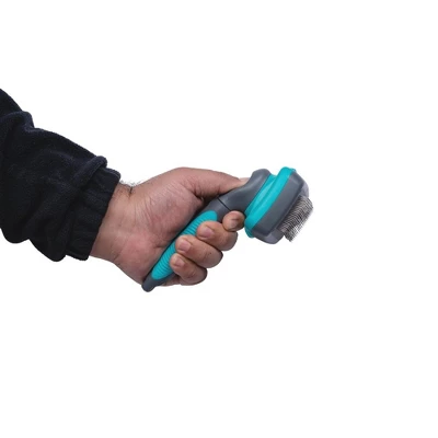 American Pet Supplies Self-Cleaning Slicker Brush For Dogs And Cats 3 American Pet Supplies Self-Cleaning Slicker Brush For Dogs And Cats - Image 3