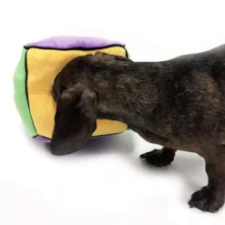 Midlee Plush Find A Bone Cube Dog Toy -PawHut Store GUEST 4d81482d 67f4 433b 85bd b20cb9d64e9a