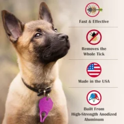 The Tick Patrol Effortless Human & Dog Tick Removal Tool, Safeguard People Or Pets From Ticks