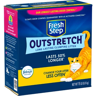 Fresh Step Outstretch Febreze Scented Cat Litter - 19lbs 2 Fresh Step Outstretch Febreze Scented Cat Litter - 19lbs - Image 2