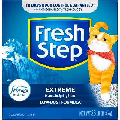 Fresh Step Extreme Scented Litter With The Power Of Febreze Clumping Cat Litter - Mountain Spring 4 Fresh Step Extreme Scented Litter With The Power Of Febreze Clumping Cat Litter - Mountain Spring - Image 4