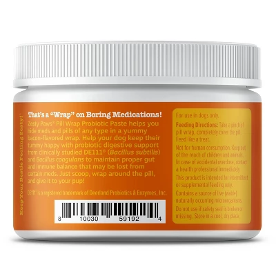 Zesty Paws Pill Wrap Probiotic Paste - Bacon - 4.2oz 2 Zesty Paws Pill Wrap Probiotic Paste - Bacon - 4.2oz - Image 2