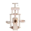 Armarkat Classic Real Wood Cat Tree With Multiple Features, Jackson Galaxy Approved, Four Levels With Rope, Basket, Ramp, Perch, And Condo