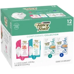 Fancy Feast Complements Collection With Chicken, Tuna, Shrimp, Fish And Salmon Wet Cat Food - 12ct -PawHut Store GUEST 5646249c 1212 4b72 9d52 8bd54fc90a66