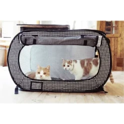 Necoichi Portable Stress Free Cat Cage -PawHut Store GUEST 56bb9117 0432 4405 9ece b4a8392c1725