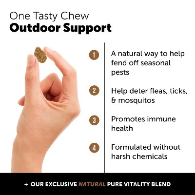 Pet Honesty Flea & Tick Support Supplement Soft Chews For Dogs - Hickory Bacon Flavor, 90 Ct 1 Pet Honesty Flea & Tick Support Supplement Soft Chews For Dogs - Hickory Bacon Flavor, 90 Ct