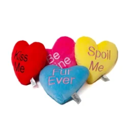 Midlee Candy Heart Valentine's Dog Toy- Set Of 4 -PawHut Store GUEST 5938d499 8866 40ed bd1f 02b56f89f100