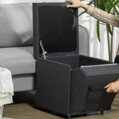 PawHut 3-in-1 Living Room Storage, Cat/Dog Steps For Couch, Footrest Ottoman, Cat/Dog Stairs For Small Dogs, Old Cats 11 PawHut 3-in-1 Living Room Storage, Cat/Dog Steps For Couch, Footrest Ottoman, Cat/Dog Stairs For Small Dogs, Old Cats -PawHut Store GUEST 5a1fcffa addb 4451 b05c 5163ea5f4893