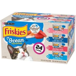 Purina Friskies Meaty Bits & Paté Ocean Favorites Fish Flavor Wet Cat Food - 5.5oz/24ct Variety Pack -PawHut Store GUEST 5b19c9da ae0f 4aad b4ce bd9b25e9e157