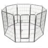 Costway 48'' 8 Panel Pet Playpen Door Exercise Kennel Fence Metal