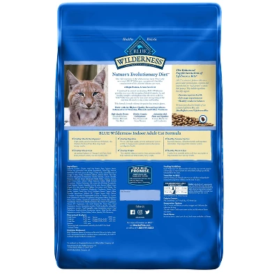 Blue Buffalo Wilderness Grain Free Indoor With Chicken Adult Premium Dry Cat Food - 11lbs 1 Blue Buffalo Wilderness Grain Free Indoor With Chicken Adult Premium Dry Cat Food - 11lbs