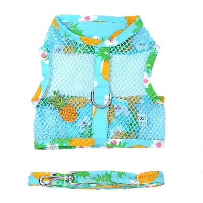 Doggie Design Cool Mesh Dog Harness With Leash - Pineapple Luau 6 Doggie Design Cool Mesh Dog Harness With Leash - Pineapple Luau - Image 6