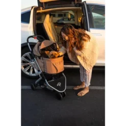 Petique Newport 3-in-1 Travel System Comfortable & Spacious Pet Animal Stroller -PawHut Store GUEST 6016c7f9 0d84 4c63 a4c2 859c1514c820