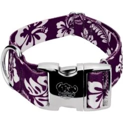Country Brook Petz 1 1/2 Inch Premium Purple Hawaiian Dog Collar -PawHut Store GUEST 602b40d3 d275 4254 b641 833779b94db5