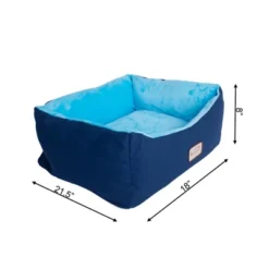 Armarkat Cat Bed, Small Pet Bed, Navy Blue/Sky Blue, C09HSL/TL -PawHut Store GUEST 6052be10 8895 4d80 a862 ac2a5296edcf