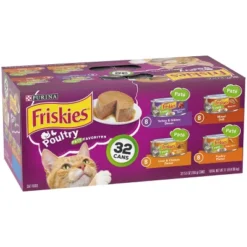 Purina Friskies Paté With Liver And Turkey Flavor Wet Cat Food Poultry Favorites - 5.5oz/32ct Variety Pack 6 Purina Friskies Paté With Liver And Turkey Flavor Wet Cat Food Poultry Favorites - 5.5oz/32ct Variety Pack -PawHut Store GUEST 6060ea72 c69c 4968 8050 fc90a05308d4