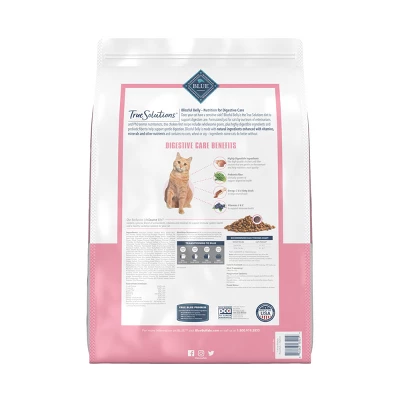 Blue Buffalo True Solutions Blissful Belly With Chicken Digestive Care Adult Dry Cat Food - 11lb 1 Blue Buffalo True Solutions Blissful Belly With Chicken Digestive Care Adult Dry Cat Food - 11lb