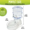 Zone Tech Self-Dispensing Pet Waterer - Premium Quality Durable Self-Dispensing Gravity 3.7 Liters Pet Waterer
