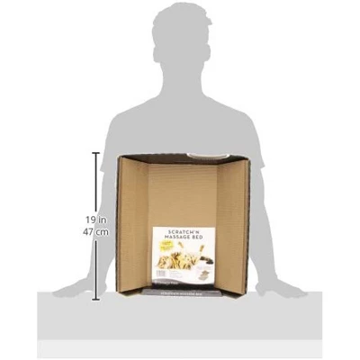 Omega Paw Cardboard Pet Ripple Board Scratch'n Massage Kitten Cat Bed With Chin Scratcher, 3 Interchangeable Layers, And Catnip Infused Surface, Black 2 Omega Paw Cardboard Pet Ripple Board Scratch'n Massage Kitten Cat Bed With Chin Scratcher, 3 Interchangeable Layers, And Catnip Infused Surface, Black - Image 2