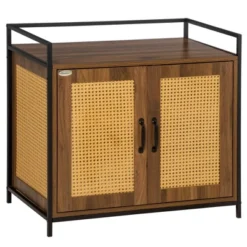 PawHut Shelved Hidden Litter Box Enclosure With Spacious Top Interior, Large Cat Litter House End Table For Indoor Cats With Hidden Storage Cabinet -PawHut Store GUEST 6343a594 dc8a 4970 a685 40919e64331b