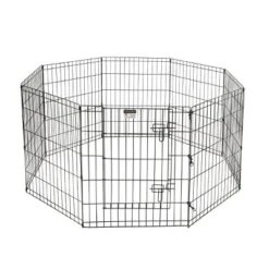 Puppy Playpen - Foldable Metal Exercise Enclosure With Eight 30-Inch Panels - Indoor/Outdoor Fence For Dogs, Cats, Or Small Animals By PETMAKER -PawHut Store GUEST 63831b2d 3944 43bb 8e48 b057fb9fda1d