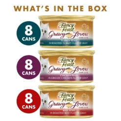 Purina Fancy Feast Gravy Lovers Poultry With Chicken And Turkey & Beef Collection Gourmet Wet Cat Food - 3oz/24ct Variety Pack 10 Purina Fancy Feast Gravy Lovers Poultry With Chicken And Turkey & Beef Collection Gourmet Wet Cat Food - 3oz/24ct Variety Pack -PawHut Store GUEST 646a8d02 8acf 44c7 8a89 6685210b9479