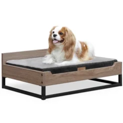 TailZzz Milo Wooden Pet Bed With Mattress Small / Medium Dog Bed -PawHut Store GUEST 6510d05b 5698 4d5b 821d e182a76fb8fd