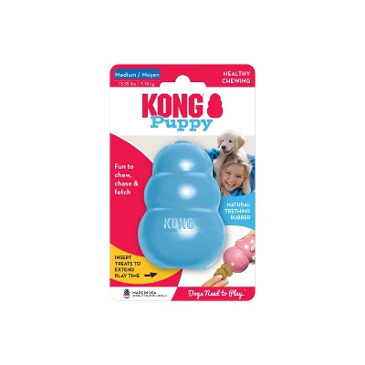 KONG Puppy Dog Toy - Blue 3 KONG Puppy Dog Toy - Blue - Image 3
