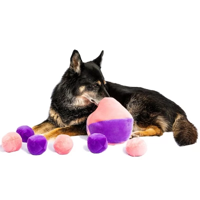 Midlee Hide A Ball Dog Toy - Pink/Purple 1 Midlee Hide A Ball Dog Toy - Pink/Purple