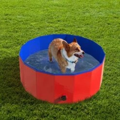 Pet Adobe Foldable Pet Pool And Bath Tub - 30.5", Red/Blue 9 Pet Adobe Foldable Pet Pool And Bath Tub - 30.5", Red/Blue -PawHut Store GUEST 6686dd31 a03e 4eff 86bb 95039f08484c
