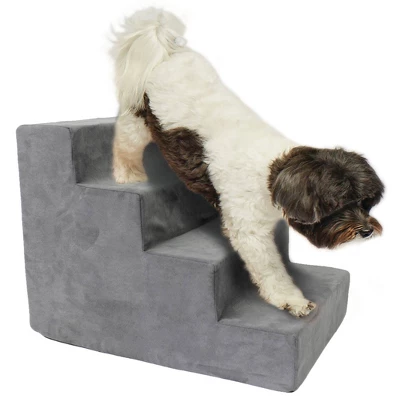 Precious Tails High Density Foam Steps Dog Stairs - Gray 9 Precious Tails High Density Foam Steps Dog Stairs - Gray - Image 9