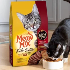 Meow Mix Tender Centers With Basted Bites With Flavors Of Beef & Salmon Adult Complete And Balanced Dry Cat Food - 13.5lbs -PawHut Store GUEST 66eb180f c597 417a 8e50 7898e79f74e3