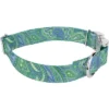 Country Brook Petz Premium Green Paisley Dog Collar