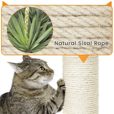 Yaheetech 72″ Height Cat Tree Cat Condos For Small/Medium Cats Dark Gray 9 Yaheetech 72″ Height Cat Tree Cat Condos For Small/Medium Cats Dark Gray - Image 9