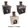 Pet Adobe Multipurpose Collapsible Pet House Ottoman With Cushion Top - 15" X 15", Tan