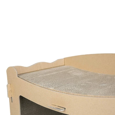 Petique Feline Penthouse Cat House Sustainable Non Toxic Recycled Cardboard Cat And Kitten Play Home Pet Furniture And Relaxation Scratching Boards 3 Petique Feline Penthouse Cat House Sustainable Non Toxic Recycled Cardboard Cat And Kitten Play Home Pet Furniture And Relaxation Scratching Boards - Image 3