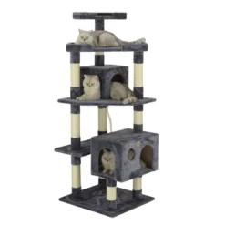 Go Pet Club 60" Cat Tree House With Sisal Scratching Posts F2020 -PawHut Store GUEST 69c84549 78da 4da1 9a21 1f60d56cec0a