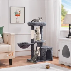 Yaheetech 33" Small Plush Cat Tree With Condo For Kittens