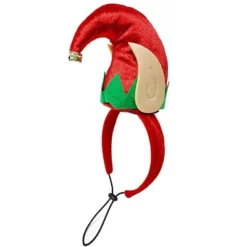 Midlee Elf Dog Hat With Bell Neck Band Dog Costume