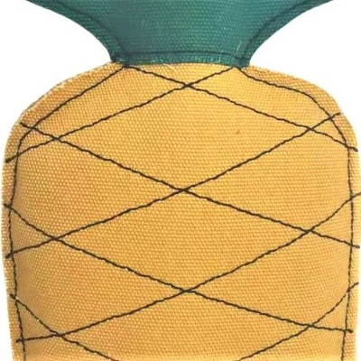 American Pet Supplies 8.5-Inch Eco-Friendly Pineapple Canvas And Jute Dog Toy 1 American Pet Supplies 8.5-Inch Eco-Friendly Pineapple Canvas And Jute Dog Toy