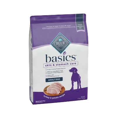 Blue Buffalo Basics Skin & Stomach Care Natural Adult Dry Dog Food With Turkey & Potato - 11lbs 5 Blue Buffalo Basics Skin & Stomach Care Natural Adult Dry Dog Food With Turkey & Potato - 11lbs - Image 5